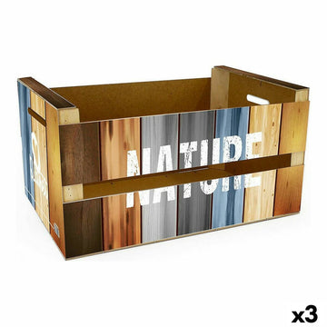 Škatla za Shranjevanje s Pokrovom Confortime Nature (3 kosov) (44 x 24,5 x 23 cm)