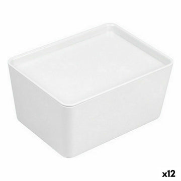 Organizacijska zložljiva škatla Confortime S pokrovom 17,5 x 13 x 8,5 cm (12 kosov)