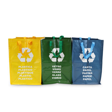 Nabor vrečk za recikliranje Confortime Rafia 3 Kosi