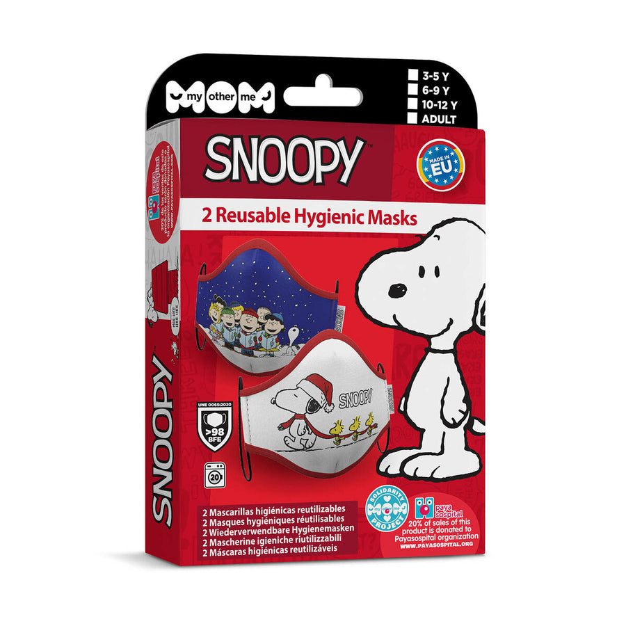 Higienska maska za obraz My Other Me 2 kosov Snoopy Odrasle