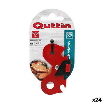 Odpirač za konzerve Quttin Rdeča Metulj Zložljiv 7 x 4 x 0,3 cm (24 kosov)