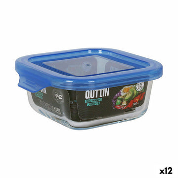 Posoda za živila Quttin   Modra 12 x 12 x 5,3 cm (12 kosov)