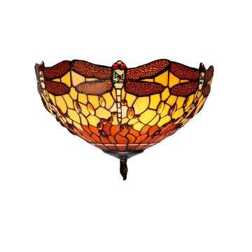 Stropna Svetilka Viro Belle Amber Jantar Železo 60 W 40 x 25 x 40 cm