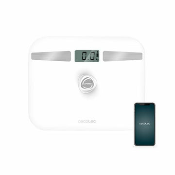 Digitalne kopalniške tehtnice Cecotec EcoPower 10200 Smart LCD Bluetooth 180 kg Bela 180 kg