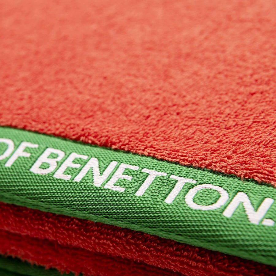 Brisača za na plažo Benetton Rainbow Rdeča (160 x 90 cm)