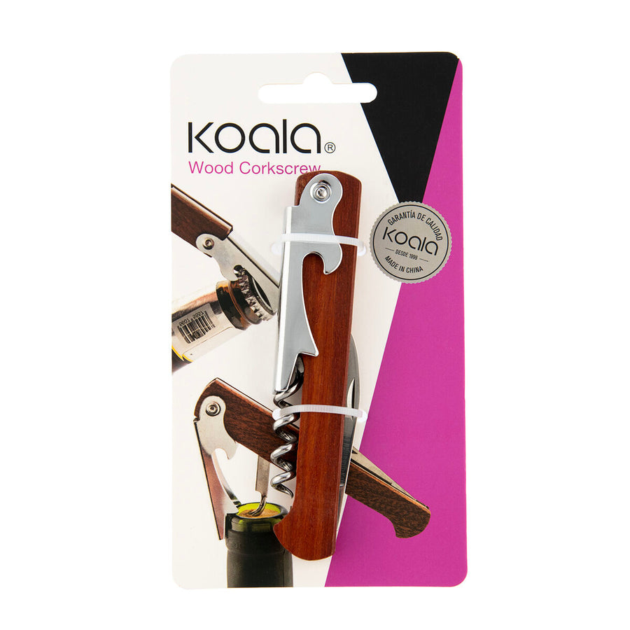 Odpirač za buteljke Koala Basic Kovina Akacija 11 x 1,8 x 1,3 cm