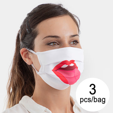 Higienska maska iz tkanine za ponovno uporabo Tongue Luanvi Velikost M Paket 3 enot