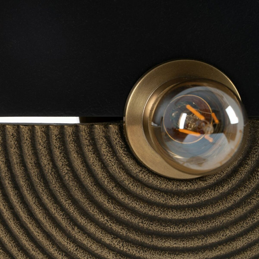 Stenska luč Črna Zlat Aluminij Železo A 220-240 V 41 x 9 x 36 cm