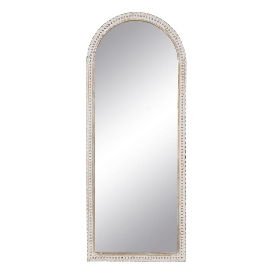 Stensko ogledalo Bela Naraven Kristal Mangov les Les MDF Vertikalno 60,9 x 3,8 x 152,4 cm