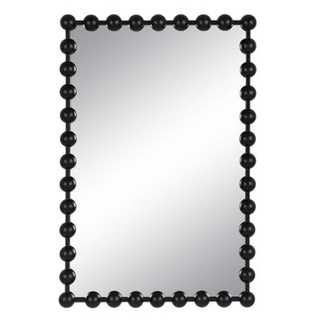 Stensko ogledalo Črna Železo 60 x 4,5 x 90 cm
