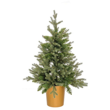 Vianočný stromček Zelena Zlat Polietilen 58 x 58 x 90 cm