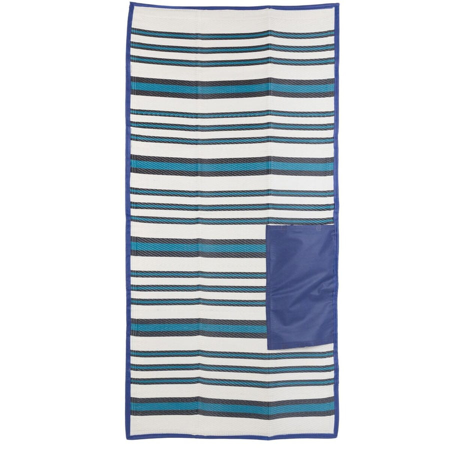 Brisača za na plažo Milos Modra polipropilen 90 x 180 cm