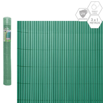 Vrtna ograja Zelena PVC 1 x 300 x 100 cm