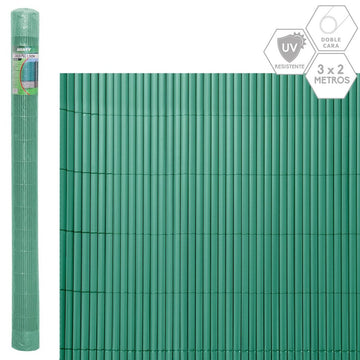 Vrtna ograja Zelena PVC 1 x 300 x 200 cm