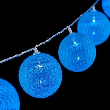 LED kroglični venec Ø 6 cm Modra 2 m