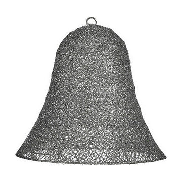 Božični okrasek Siva Kovina Plastika Zvonec 30 x 27 x 30 cm