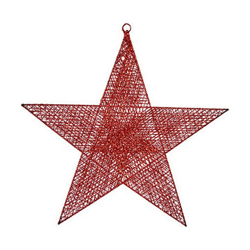 Božični okrasek Rdeča Zvezda Kovina (50 x 51,5 x 0,5 cm)