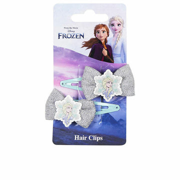 Sponke za lase Inca Clips Lazo Disney 2 kosov Modra Srebrna Pentlja (2 kosov)