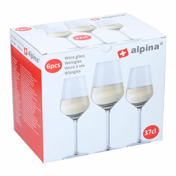 Set of wine glasses Alpina Prozorno 370 ml (6 kosov)