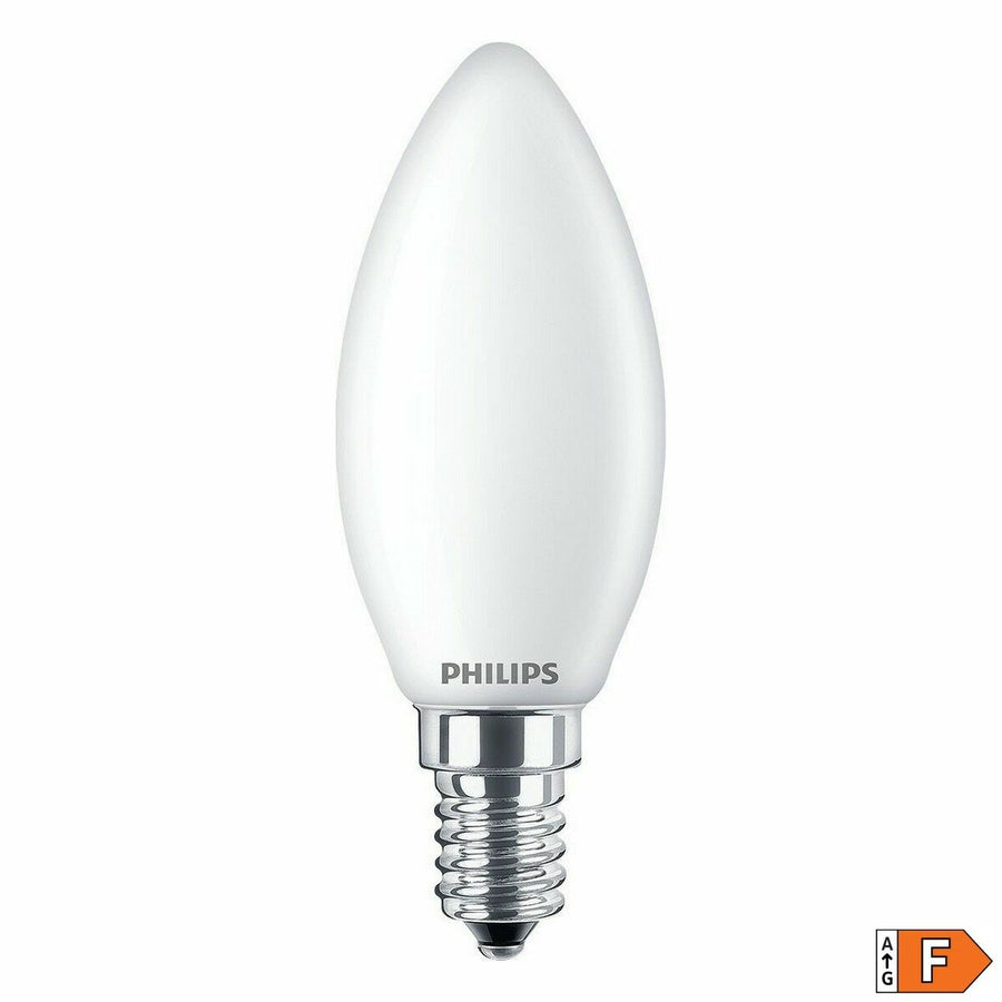 LED svetilka Philips Sveča Bela F 40 W 4,3 W E14 470 lm 3,5 x 9,7 cm (6500 K)