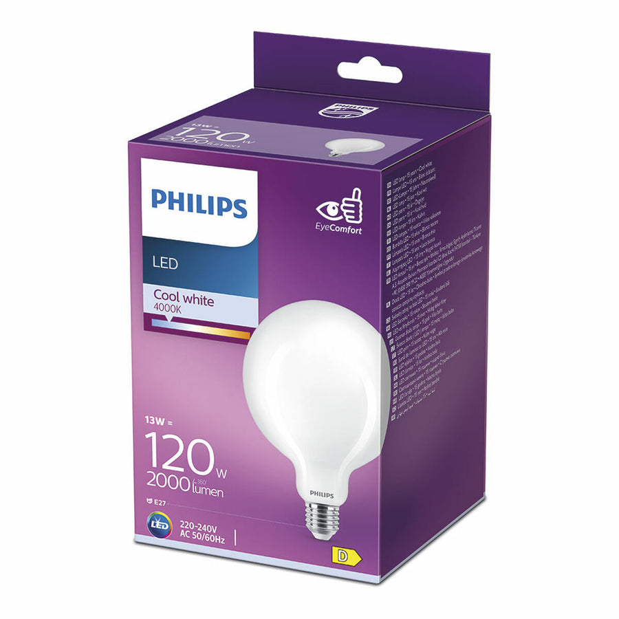 LED svetilka Philips D 120 W 13 W E27 2000 Lm 12,4 x 17,7 cm (4000 K)