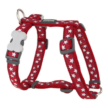 Pas za psa Red Dingo Rdeča Zvezda Bela 37-61 cm