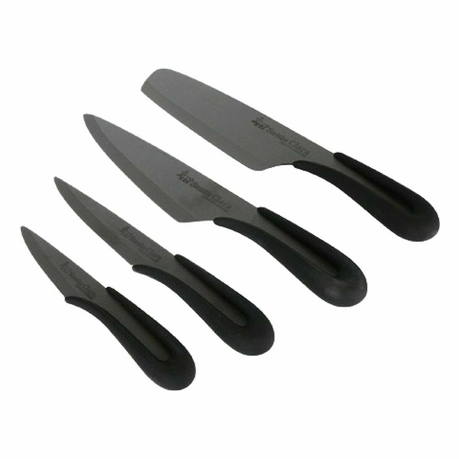 Set nožev Santa Clara Keramika 4 Kosi Črna 17 cm 17 (2 kosov)