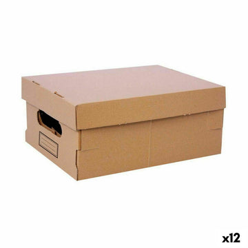 Škatla za Shranjevanje s Pokrovom Confortime Karton 30 x 22,5 x 12,5 cm (12 kosov)