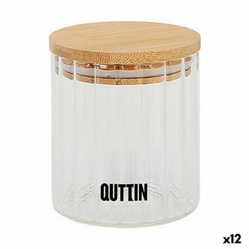 Kozarec za shranjevanje Quttin Borosilikatno steklo 500 ml (12 kosov)
