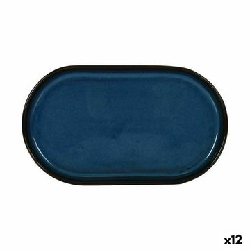 Pladenj za prigrizke La Mediterránea Chester Modra Ovalno 25,3 x 13,5 x 2,6 cm (12 kosov)