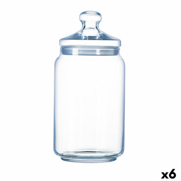 Kozarec za shranjevanje Luminarc Club Prozorno Steklo 1 L (6 kosov)