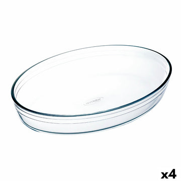 Pekač Ô Cuisine Ocuisine Vidrio Ovalne Prozorno Steklo 30 x 21 x 7 cm (4 kosov)