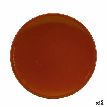 Pladenj Raimundo Barro Profesional Rjava Keramika Terakota Ø 22 cm Ognjevar (12 kosov)