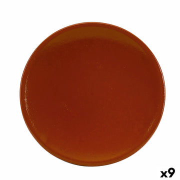 Pladenj Raimundo Barro Profesional Rjava Keramika Terakota Ø 28 cm Ognjevar (9 kosov)