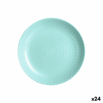 Desertna jed Luminarc Pampille Turkizno Steklo (19 cm) (24 kosov)