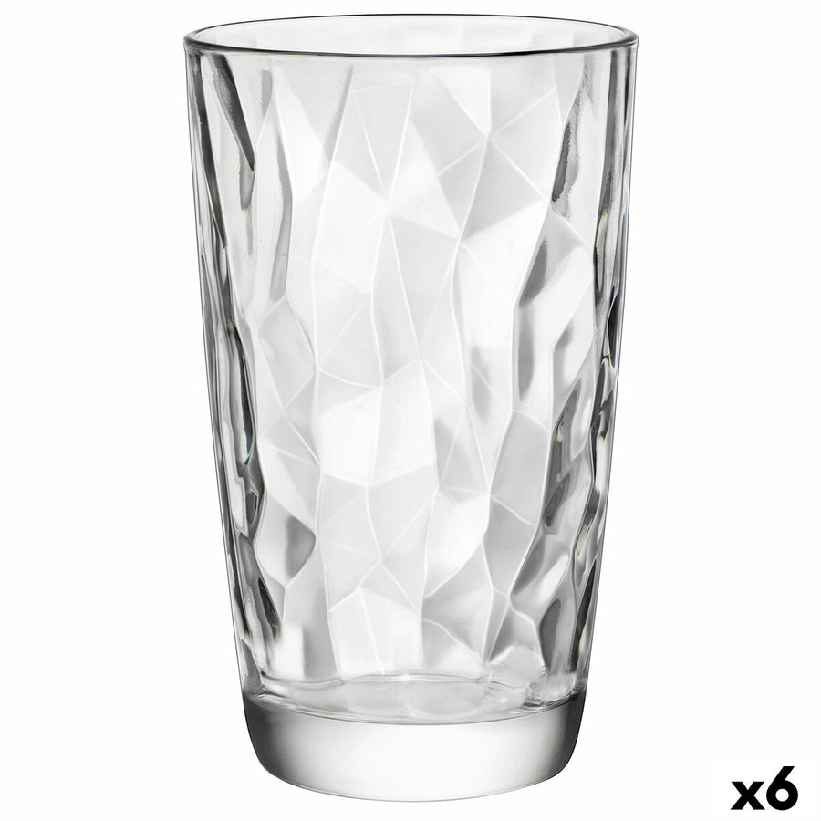 Kozarec Bormioli Rocco Diamond Prozorno Steklo 470 ml 6 kosov (Pack 6x)