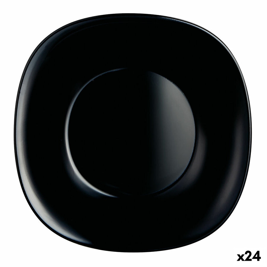 Globok Krožnik Luminarc Carine Črna Steklo (Ø 23,5 cm) (24 kosov)