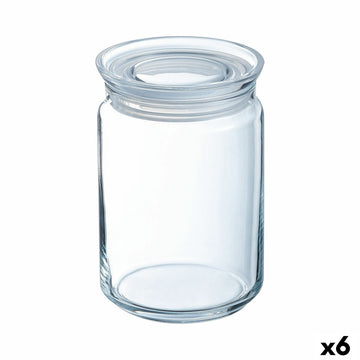 Kozarec za shranjevanje Luminarc Pav Prozorno Silikon Steklo 750 ml (6 kosov)