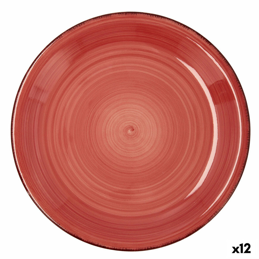 Farfurie Întinsă Quid Vita Keramika Rdeča (Ø 27 cm) (12 kosov)