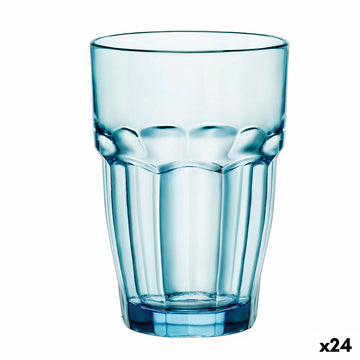 Kozarec Bormioli Rocco Rock Bar Modra Steklo 370 ml (24 kosov)