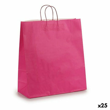 Papirnata vreča Roza 16 x 57,5 x 46 cm (25 kosov)