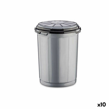 Koš za smeti Siva Plastika 35 L (41 x 44 x 43 cm) (10 kosov)