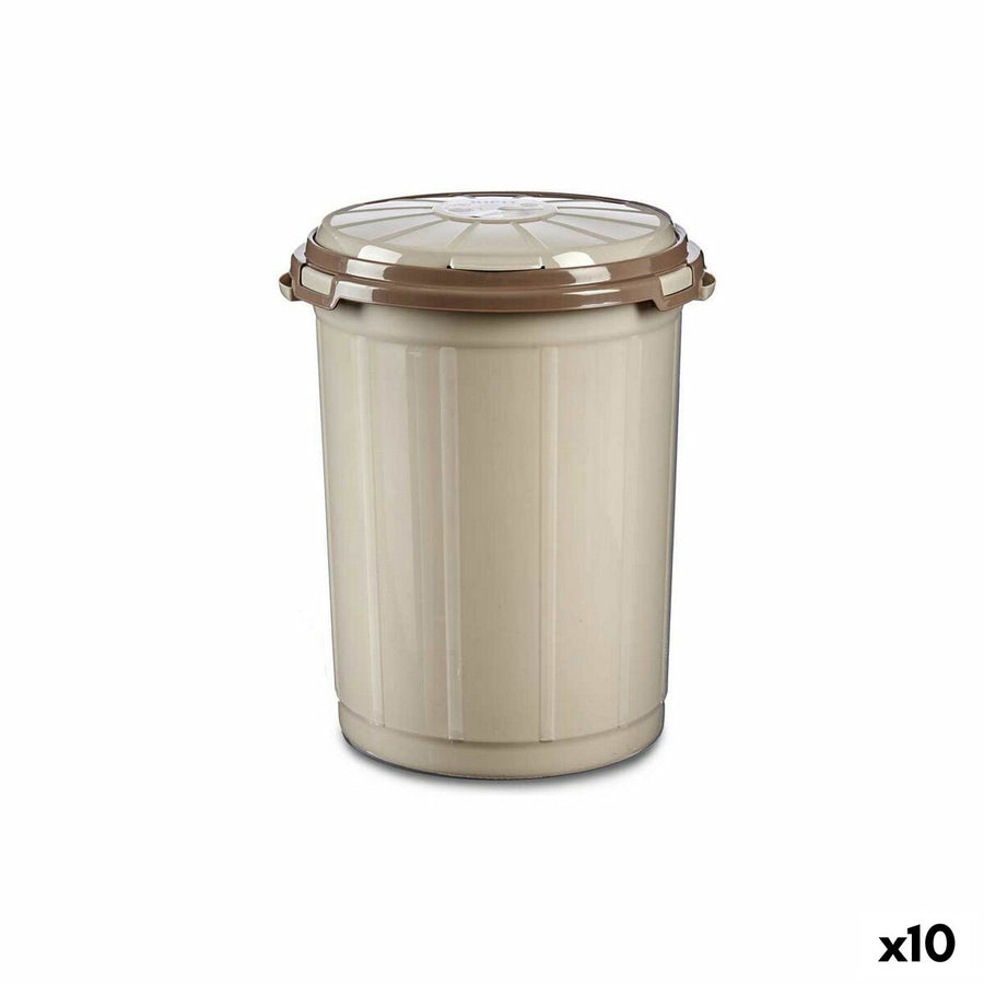 Koš za smeti Bež Plastika 35 L (41 x 44 x 43 cm) (10 kosov)