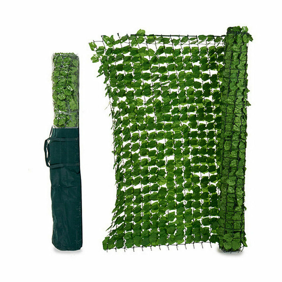 Vrtna ograja Listi 1,5 x 3 m Svetlo zelena Plastika (4 kosov)