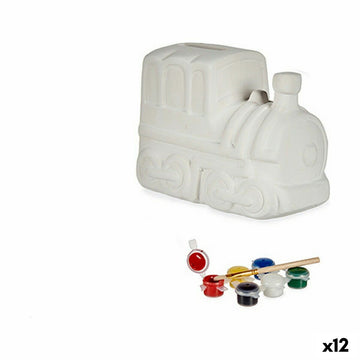Hranilnik z barvami za poslikavo Vlak 13,2 x 9,5 x 8,5 cm Keramika (12 kosov)