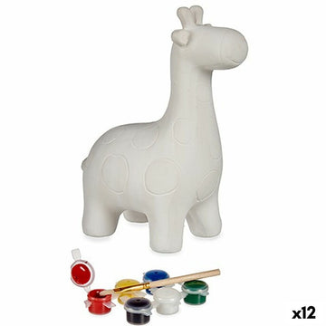 Hranilnik z barvami za poslikavo Žirafa Keramika 10,5 x 24,5 x 18,5 cm (12 kosov)