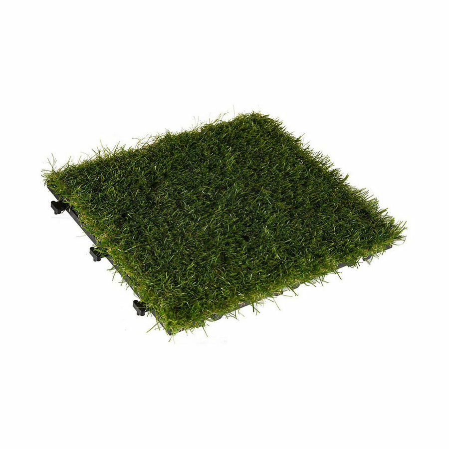 Prepletene talne ploščice Trava Zelena Plastika 30 x 3,5 x 30 cm (6 kosov)