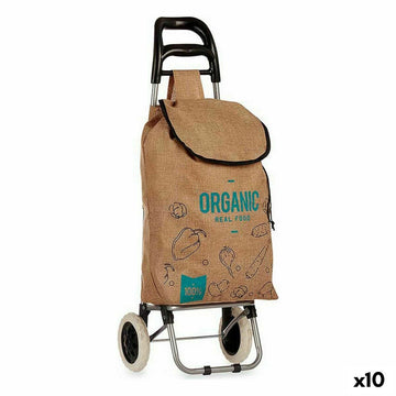 Nakupovalni voziček Organic Rjava 3,3 L 36 x 95 x 35 cm (10 kosov)