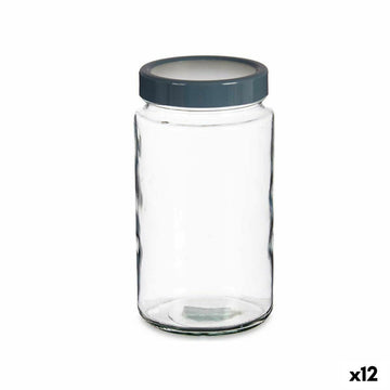 Kozarec za shranjevanje Siva polipropilen 2 L 11,5 x 21 x 11,5 cm (12 kosov)