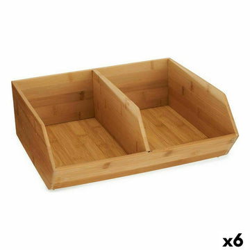 Organizacijska zložljiva škatla Bambus 34,5 x 13 x 31 cm (6 kosov)